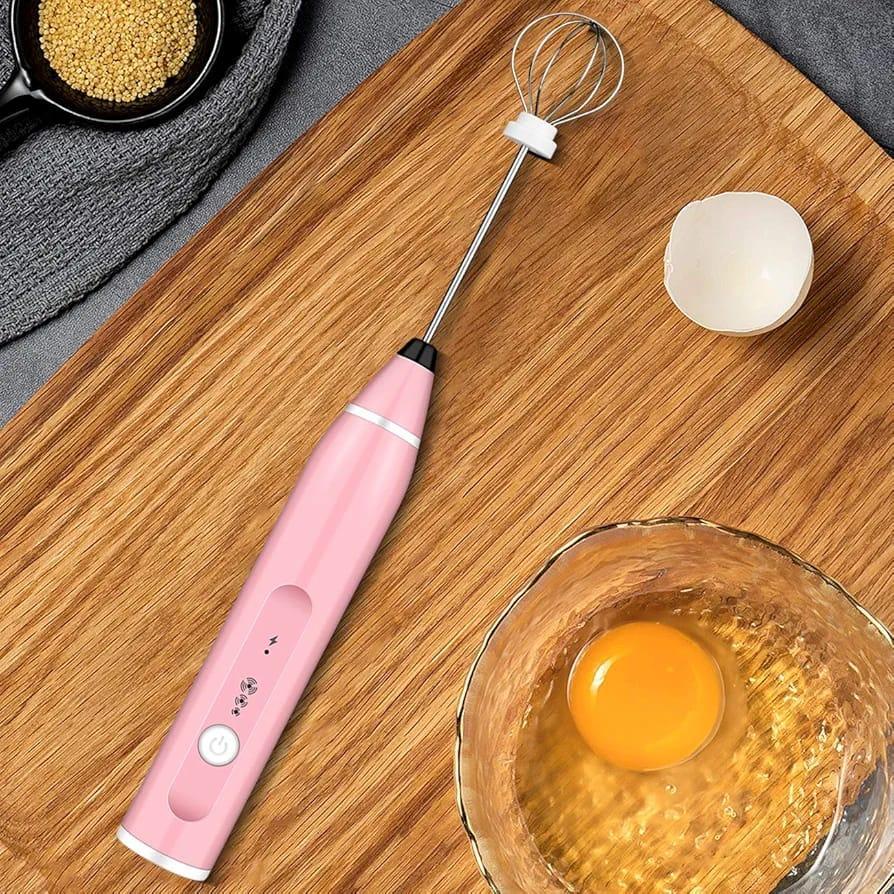 Compact pink coffee beater